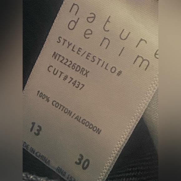Nature Denim high rise jeans size 13-NWT - Picture 4 of 4